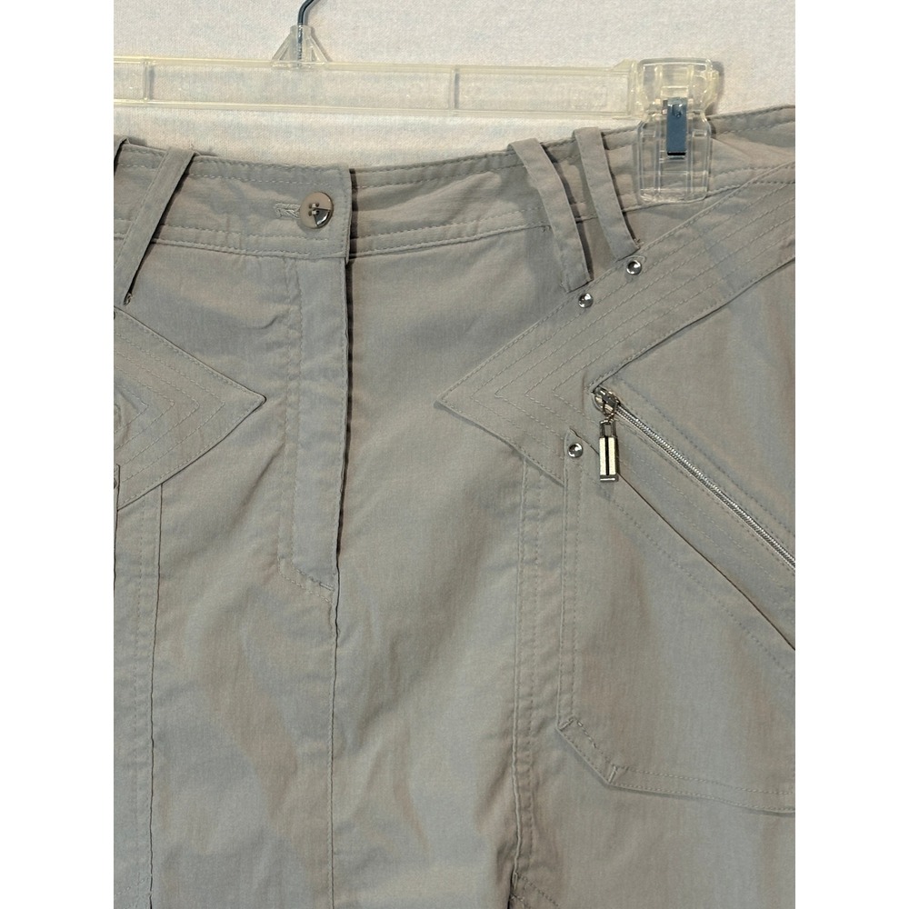 Jamie Sadock Womens Golf Skort Gray Size 10 Activewear Skirt Zipper Pockets - Picture 2 of 10